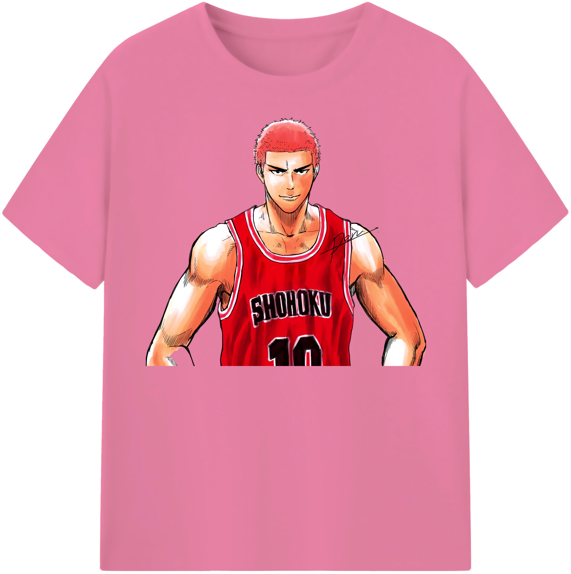 SLAM DUNK／スラムダンク 綿100％半袖Tシャツ（フロントプリント）